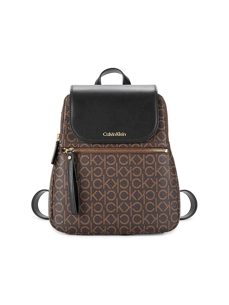 Mochila Calvin Klein – Logo Monogram Marrón