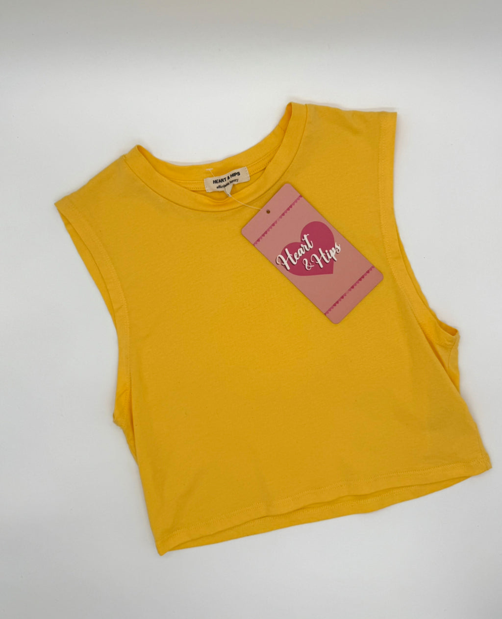 Crop Top Amarillo Básico ☀️✨