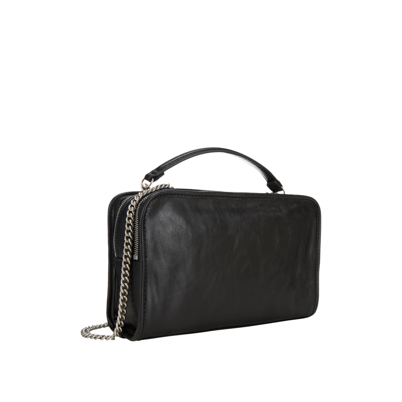 Bolso Negro Calvin Klein Jeans – Doble Cierre | Estilo y Versatilidad en Cada Detalle