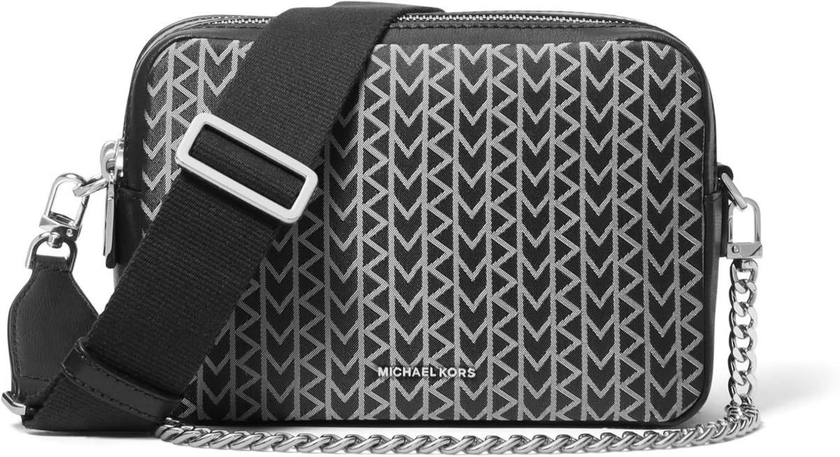 Bolso Crossbody Michael Kors con Monograma – Negro/Gris