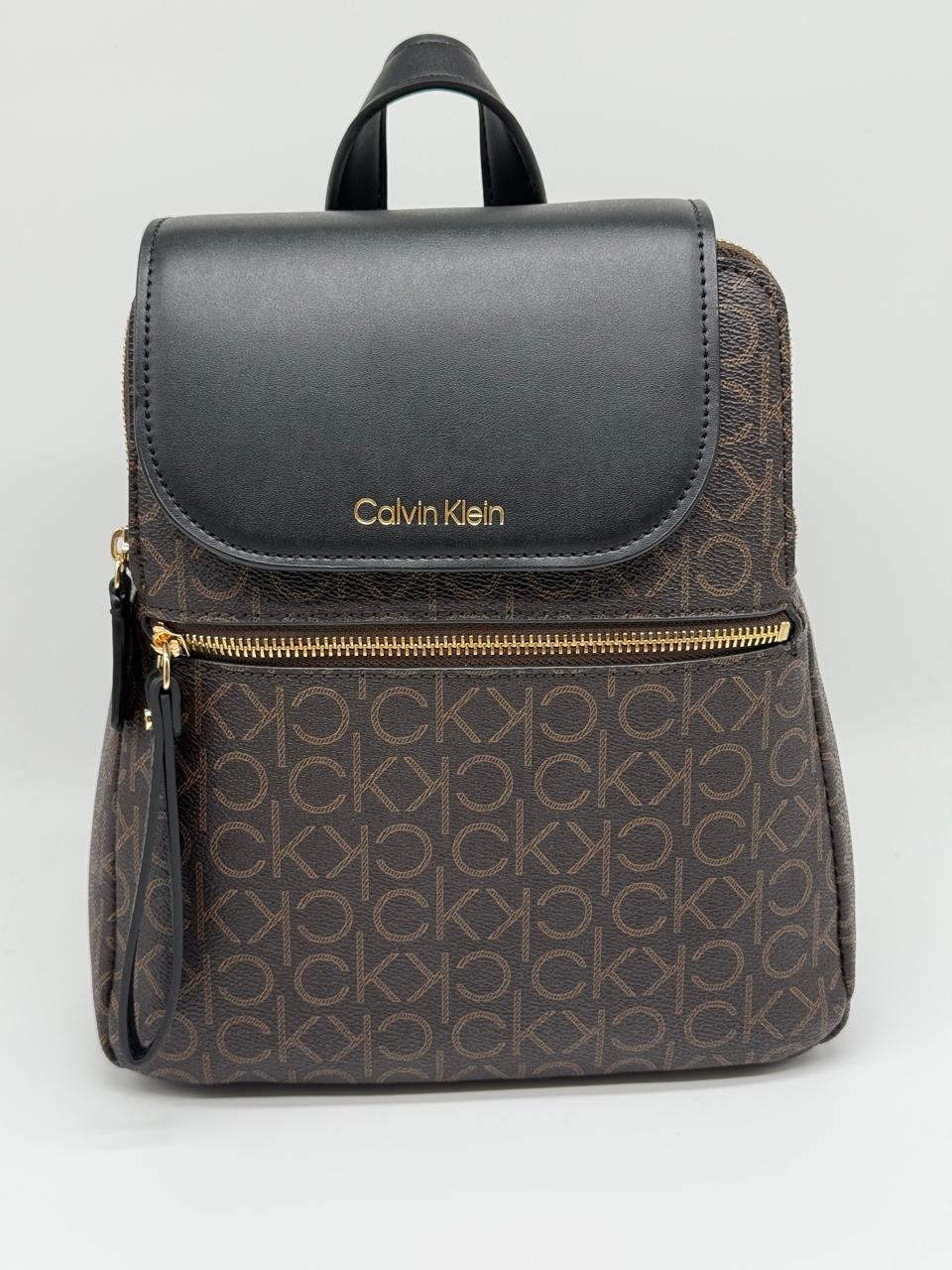 Mochila Calvin Klein – Logo Monogram Marrón