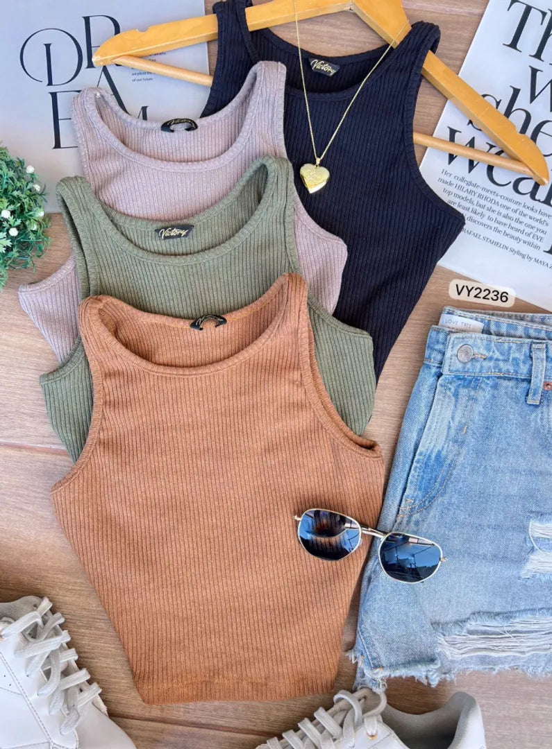Blusa Corta Rib